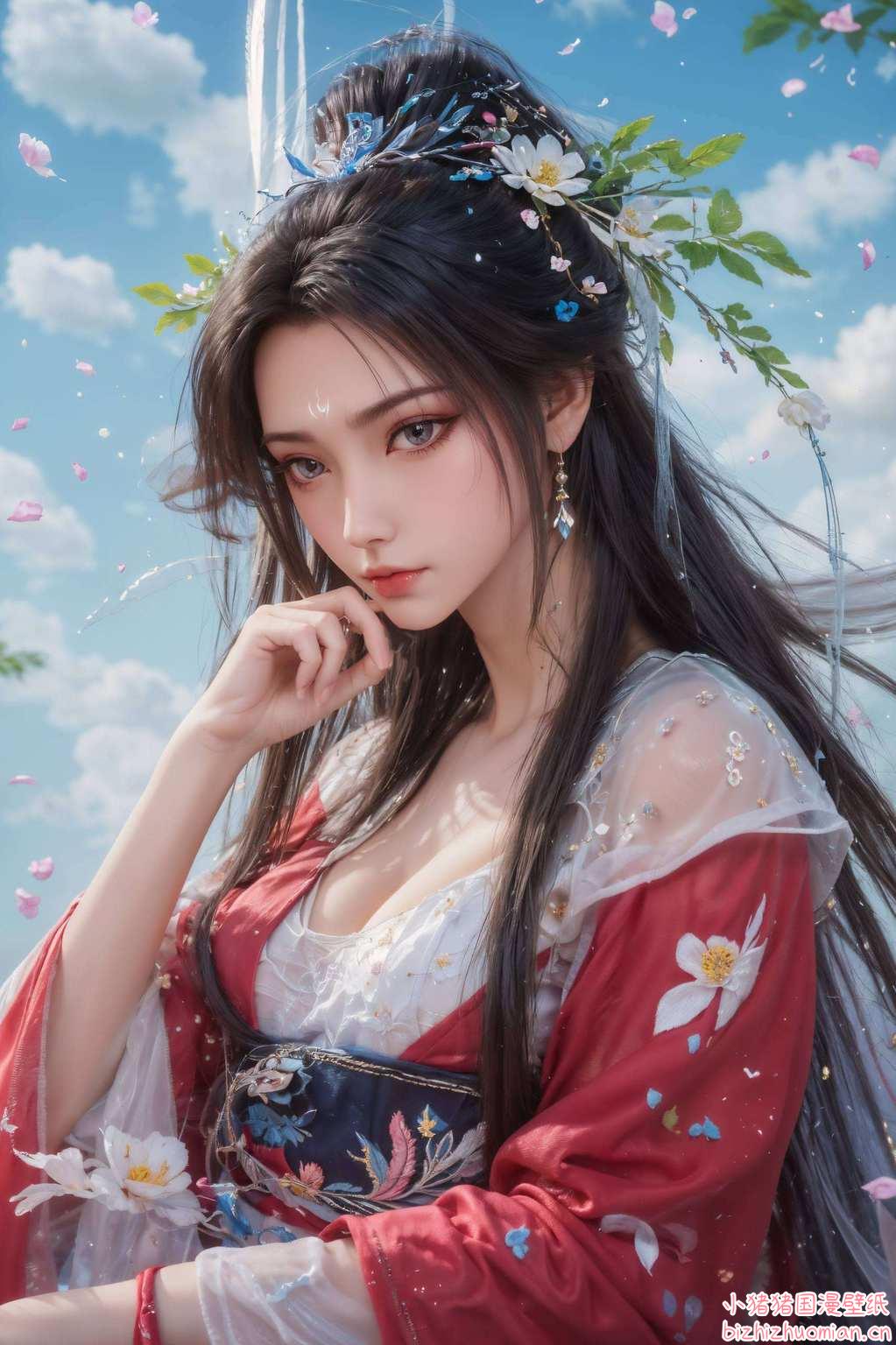 令人神往壁纸间粉黛轻舞