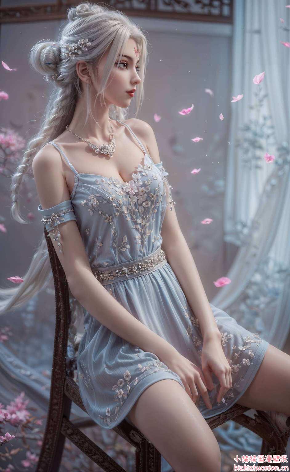 一键下载动漫美女笑靥娇