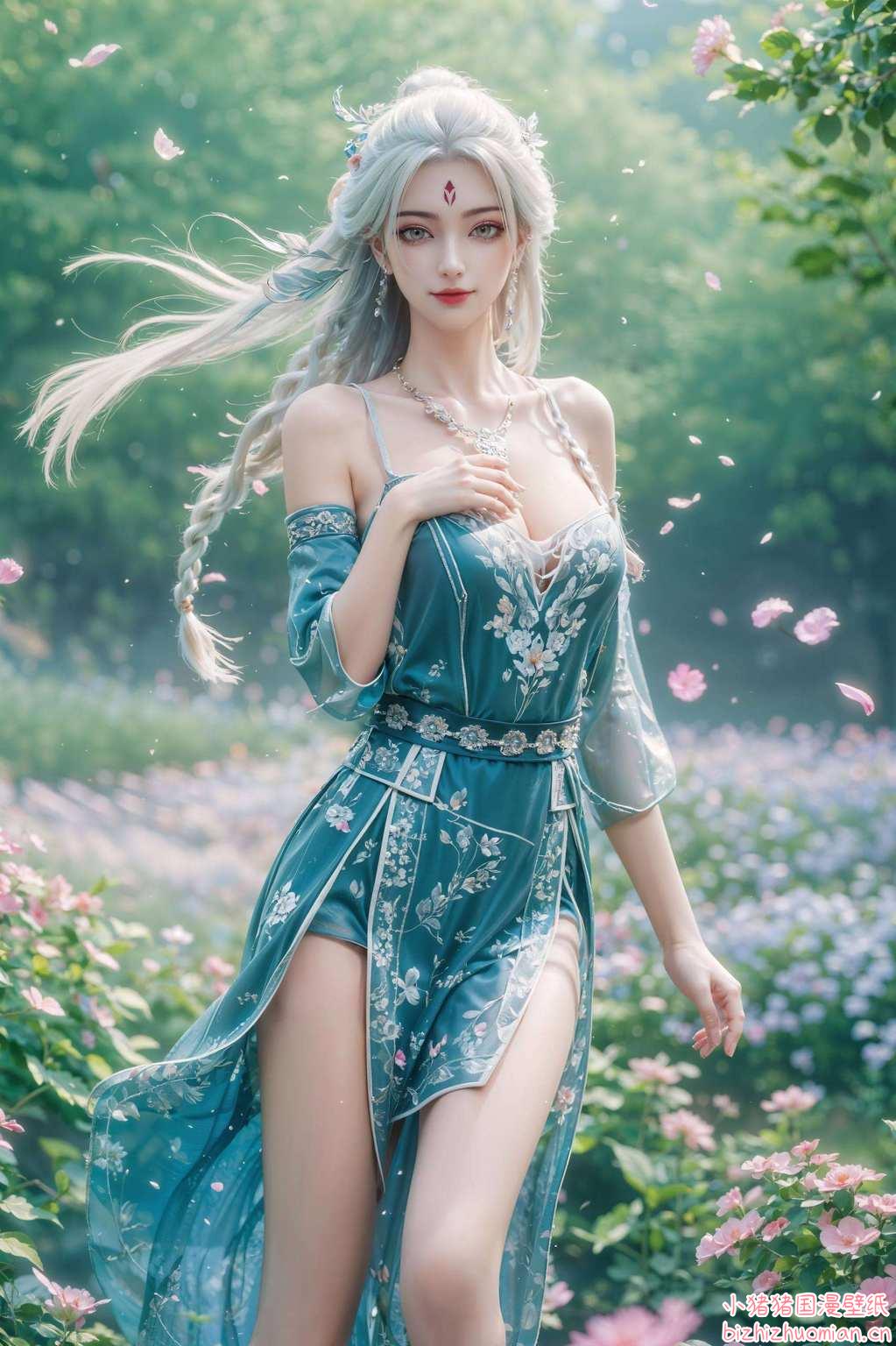 她如国漫中的女神将这份美丽永恒定格