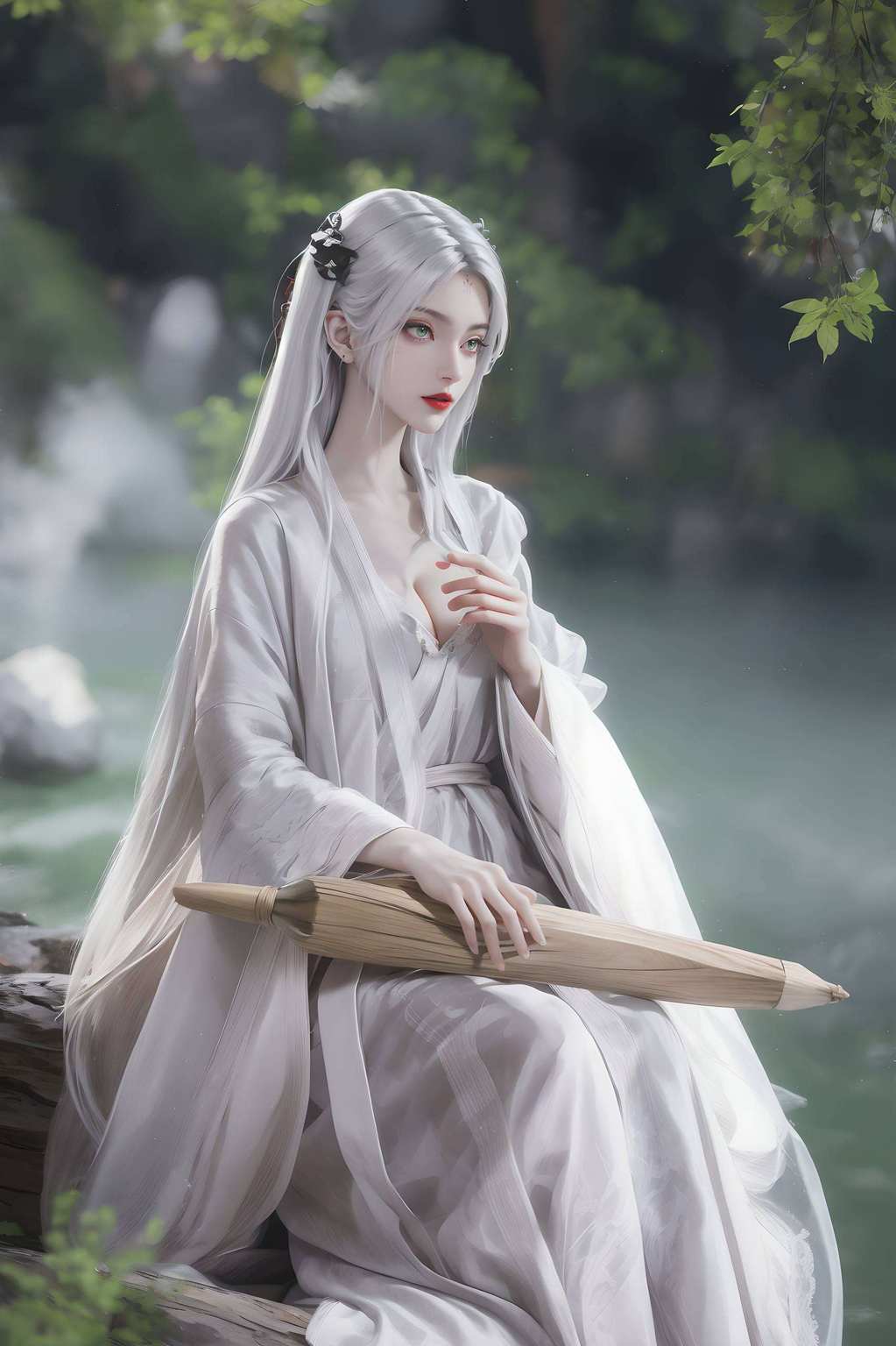 小白壁纸映粉霞诛仙画卷绘仙华,国漫女神萦梦绕