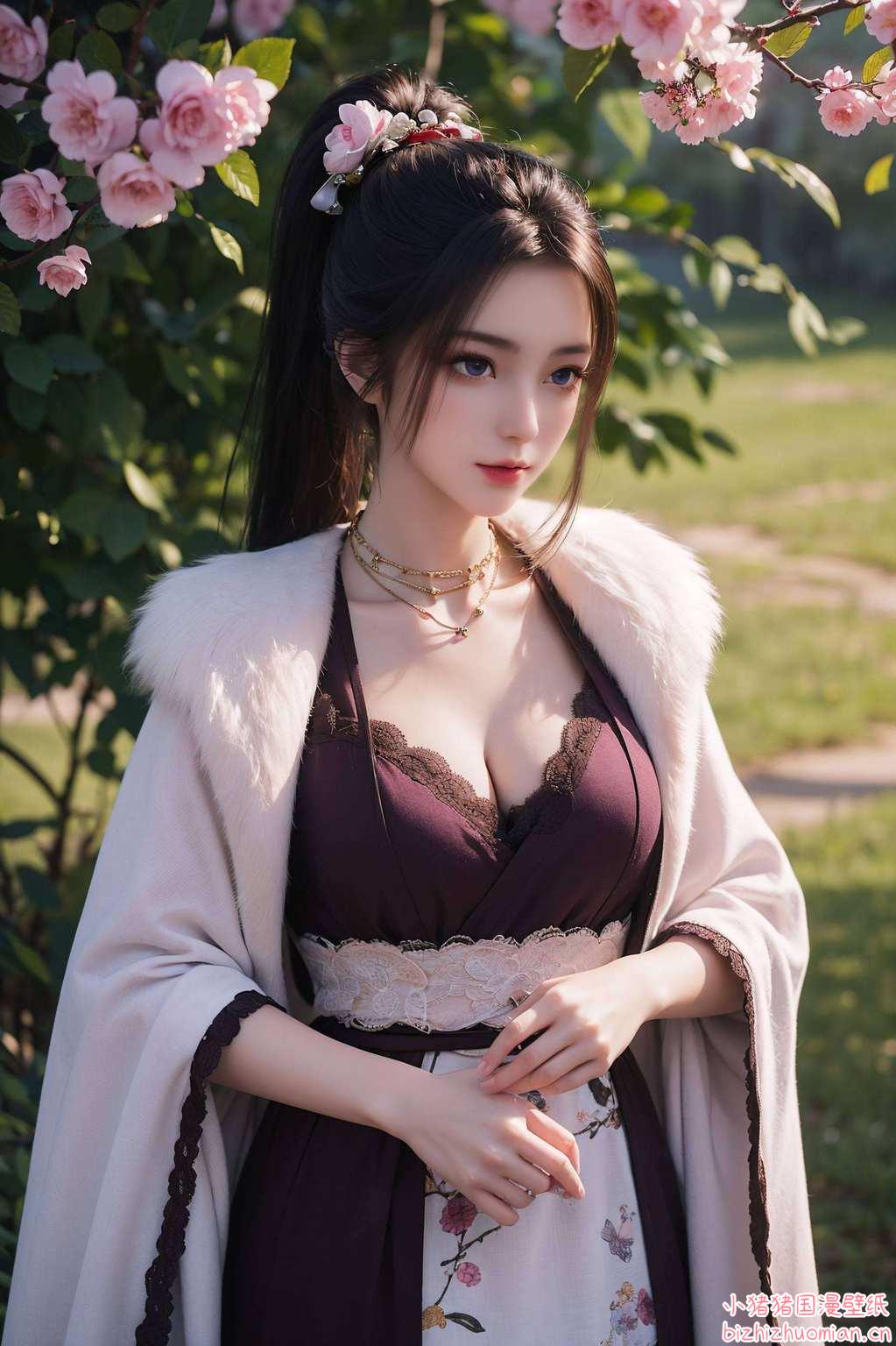 感受一番梦幻与玄幻的完美交融吧！谁说仙子只能冷若冰霜？周小环的卡片壁纸